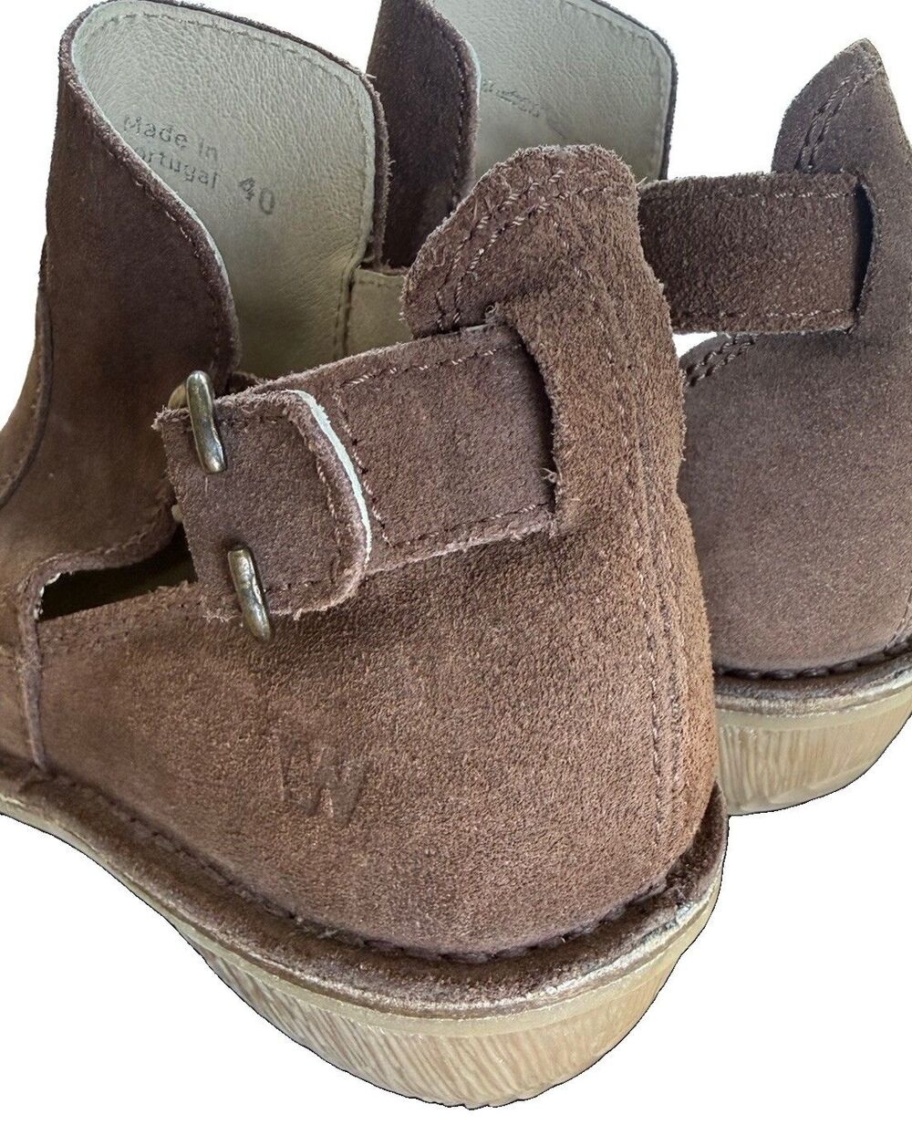 Weinbrenner Brown Suede Ankle Boots Women Sz 9.5 Casual Gorpcore Comfy EUC - Picture 6 of 14